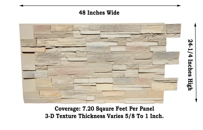 Faux Traditions Stone Panel Sample