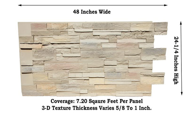 Faux Traditions Stone Panel Sample