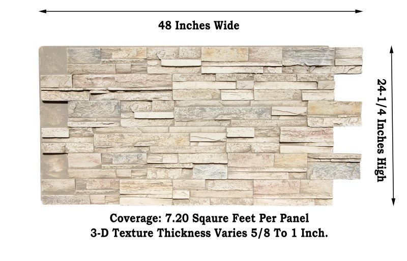 Faux Traditions Stone Panel Sample