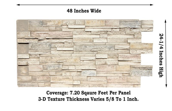 Faux Traditions Stone Panel Sample