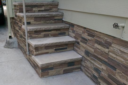 Earth's Valley faux stone panel in Nature's Spirit – exterior siding installed by a DIY homeowner