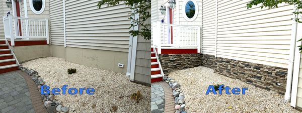 Lightning Ridge faux stone panel in Nature's Spirit – exterior siding