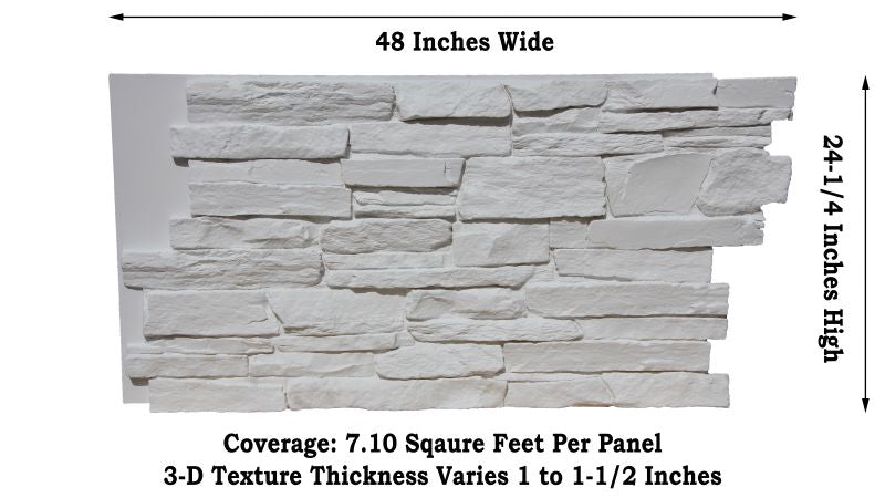 Harvest Ledge Faux Stone Sample | Faux Stone Panel Sample | Tritan BP