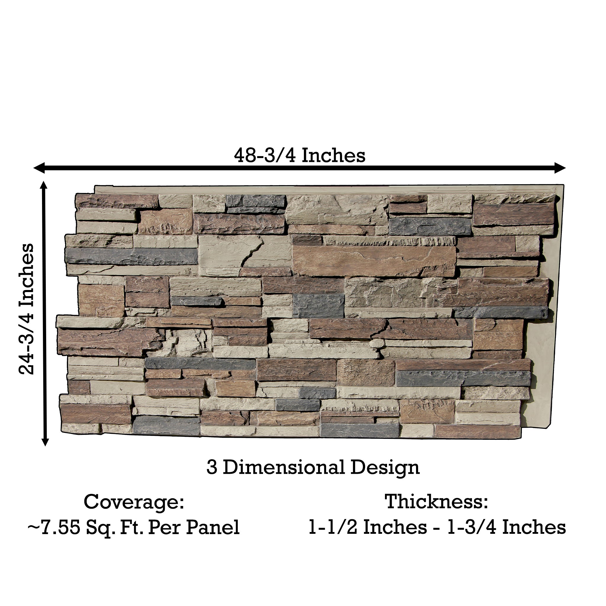 Earth's Valley Faux Stone Panels | Ledge Stone Wall Panels | Tritan BP