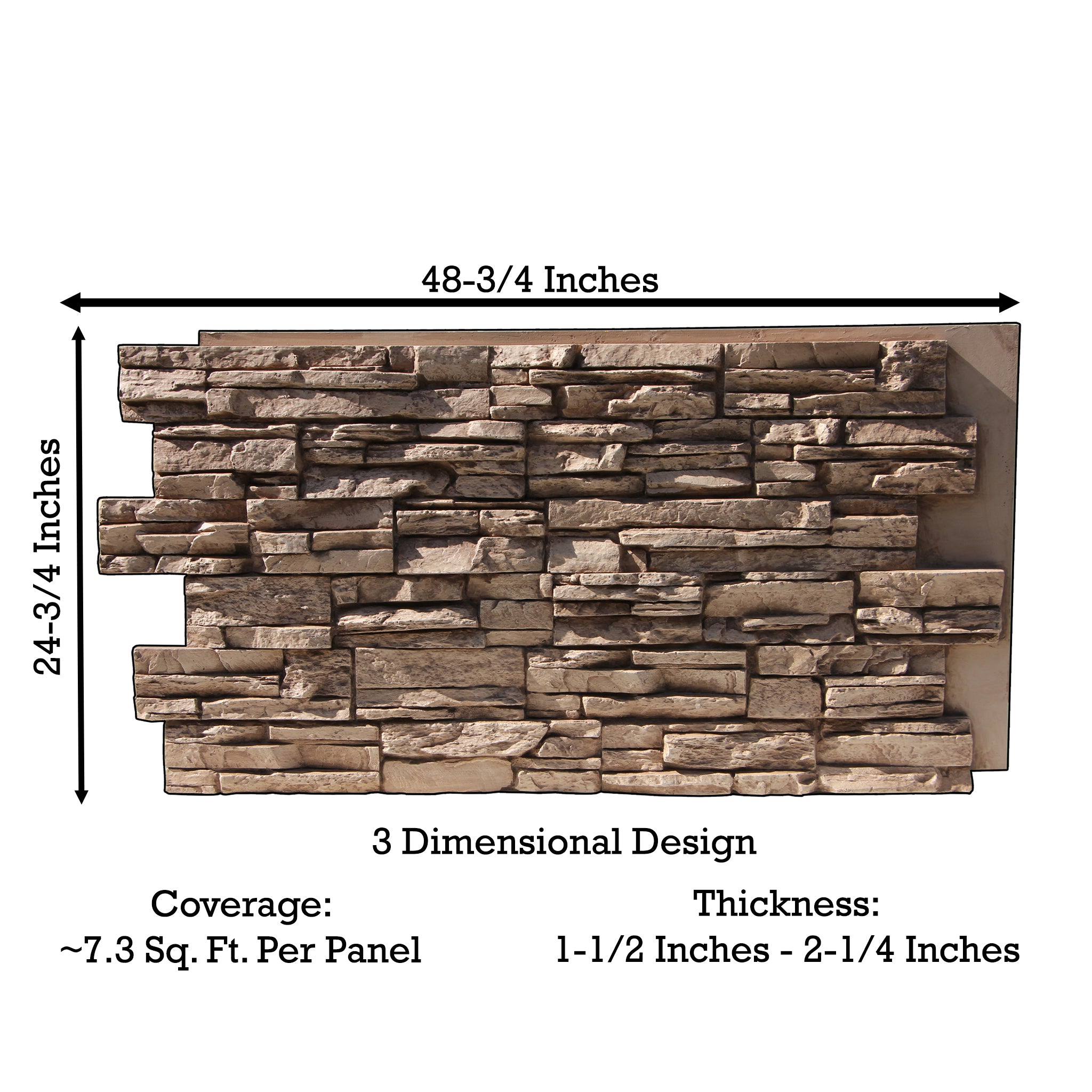 デンドライト　シナイ・ストーン③ Lightning Ridge Faux Stone Panels | Tritan BP