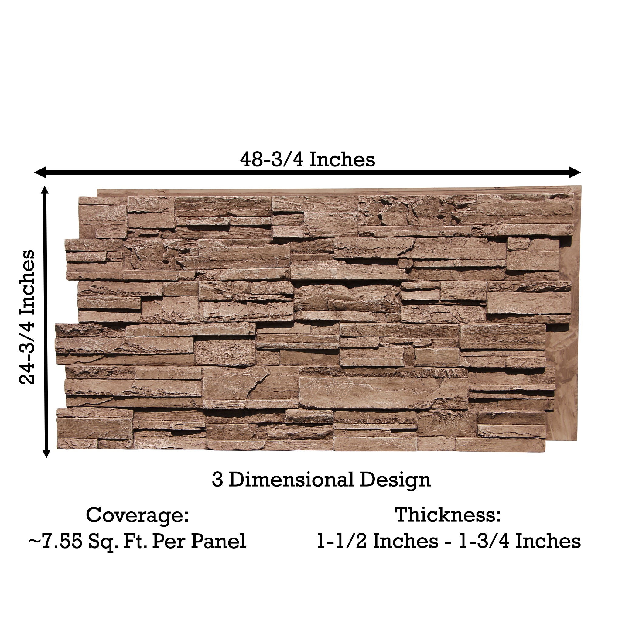 Earth's Valley Faux Stone Panels | Ledge Stone Wall Panels | Tritan BP