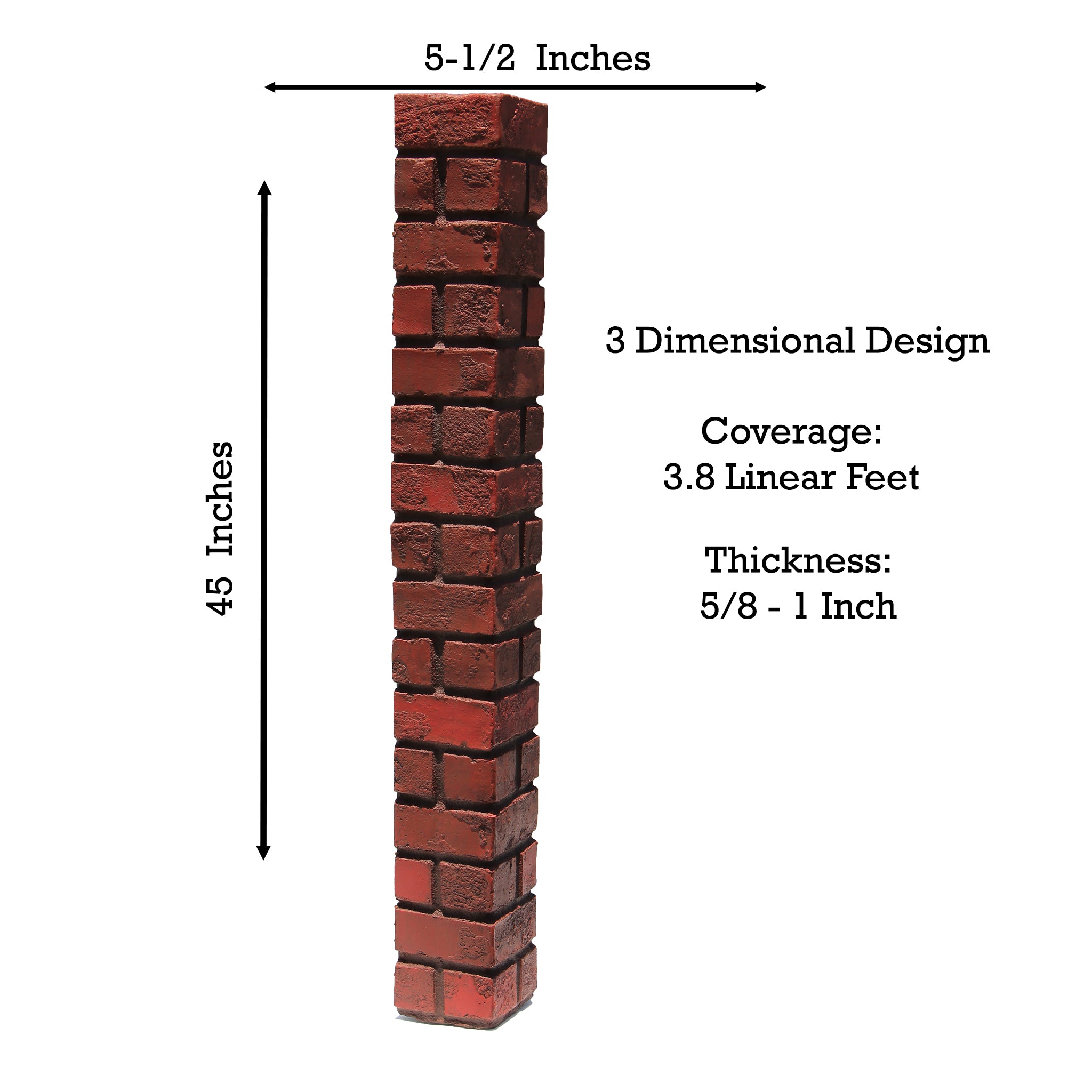 Faux Aged Brick Outside Corner – Tritan BP