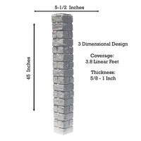 Faux Aged Brick Outside Corner
