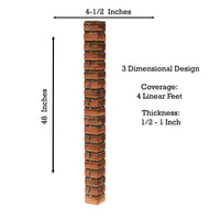 Faux British Brick Outside Corner