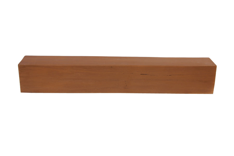 3 Sided Hand Hewn Faux Beams - Burnt Amber
