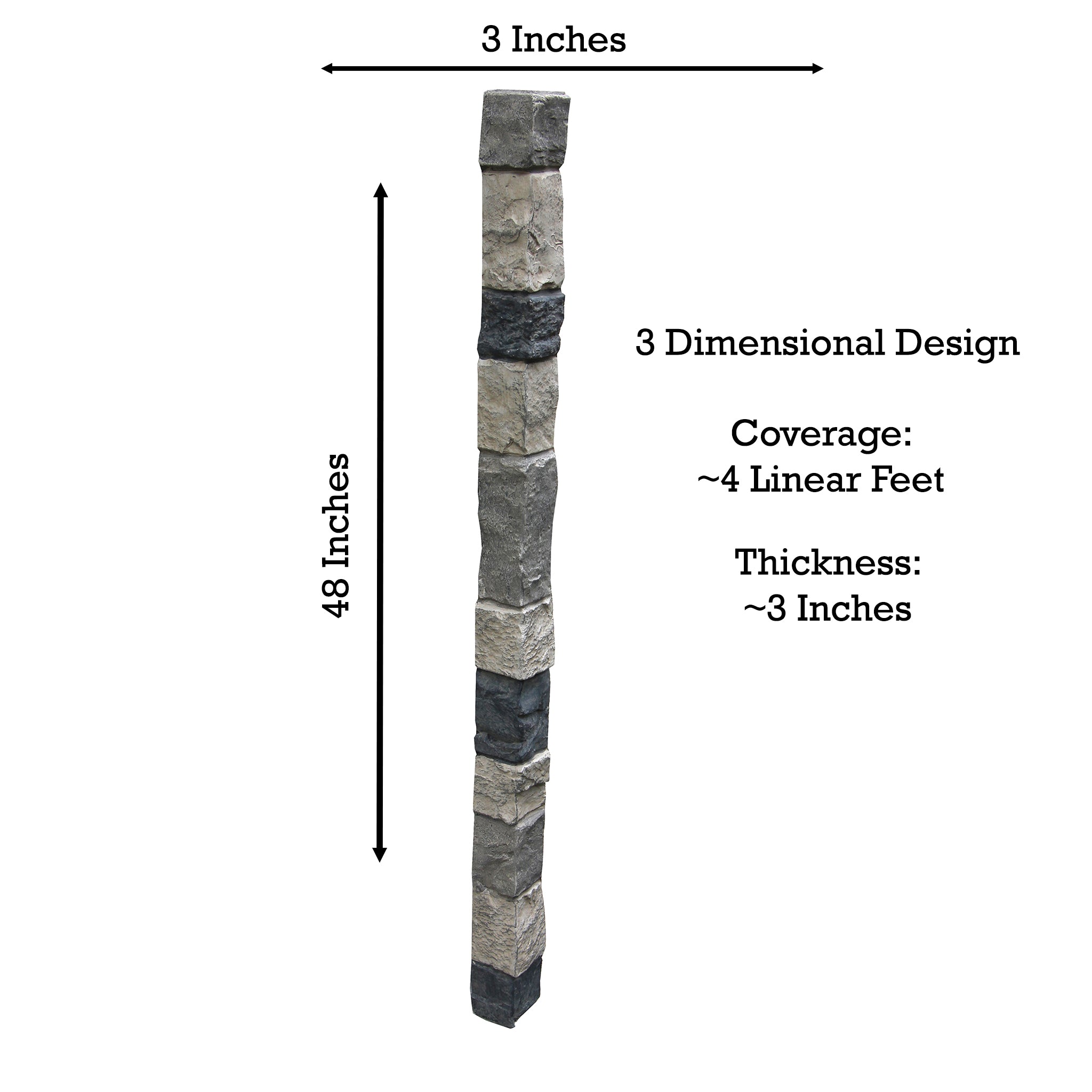 Universal Outside Corner | Faux Stone Corner Trim | Tritan BP