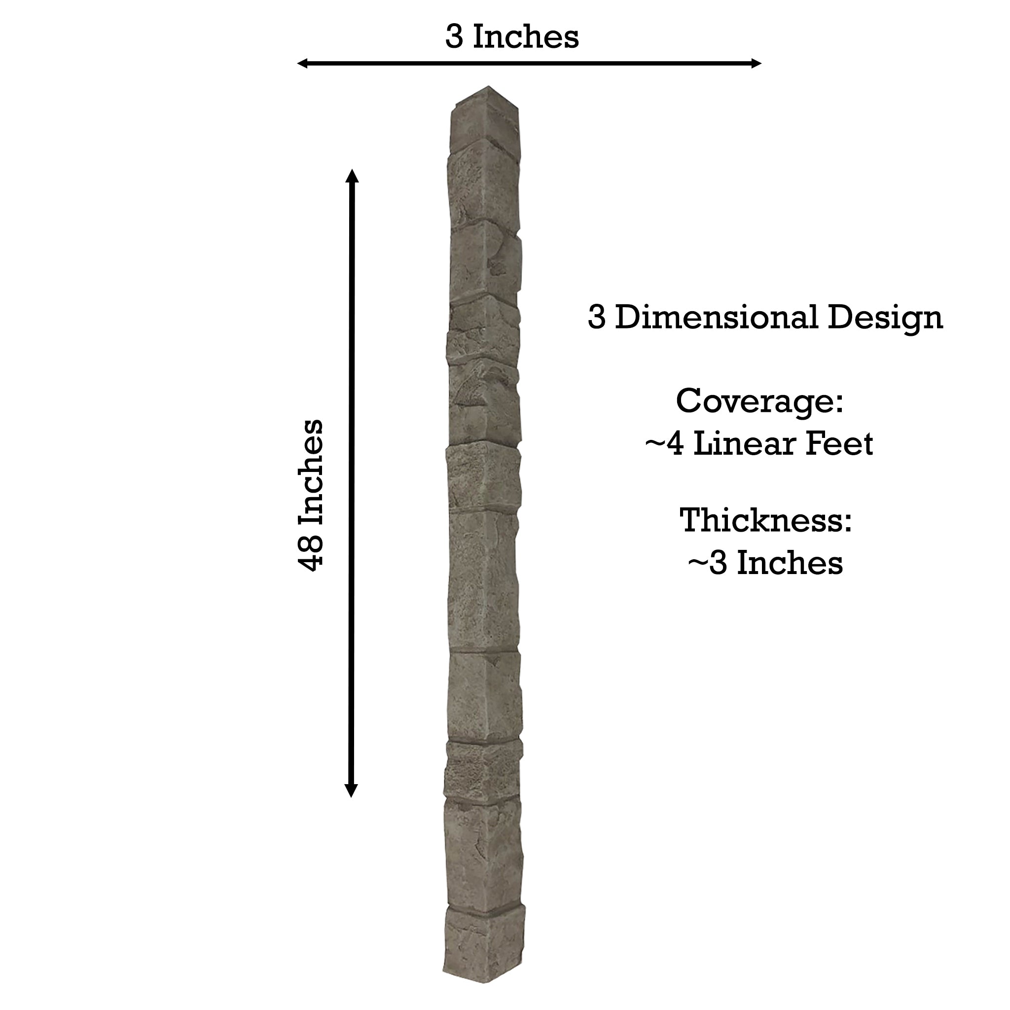 Universal Outside Corner | Faux Stone Corner Trim | Tritan BP