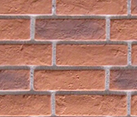 Cottage Lane faux brick sample swatch: Sunset Shore