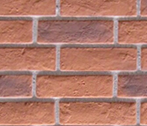 Cottage Lane faux brick sample swatch: Sunset Shore