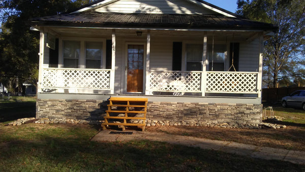 Lightning Ridge faux stone panel in Nature's Spirit – exterior siding