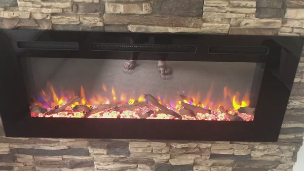 Video: Lightning Ridge faux stone panel in Nature's Spirit – fireplace surround and accent wall