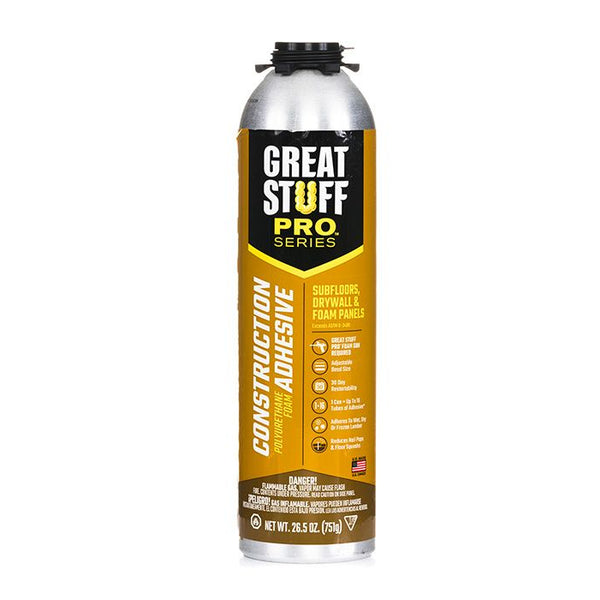 Great Stuff Pro Construction Adhesive can